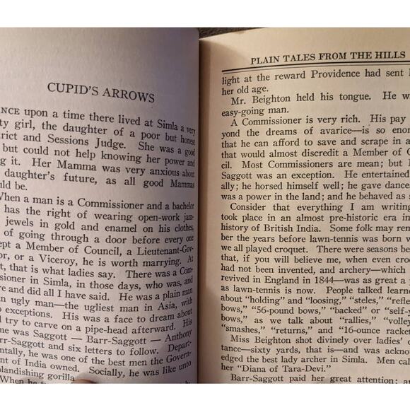 Vintage Rudyard Kipling Story Of Gadsbys & Plain Tales From Hills Punjab Edition - Picture 10 of 15